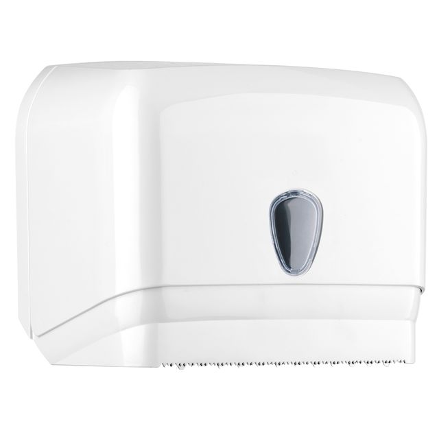Dispenser asciugamani in rotolo/fogli - 30x19,5x25,1 cm - plastica - bianco - M…