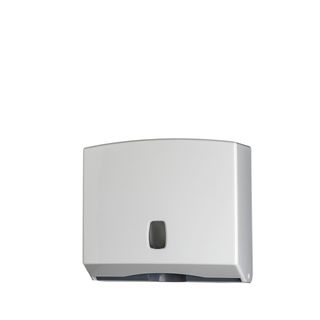Dispenser asciugamani piegati C/Z/M Basica - 25x9,2x22 cm - bianco/grigio - Med…