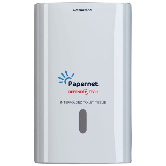 Dispenser carta igienica Defend Tech - interfogliata - 26,5 x 16,5 x 13,5 cm - …