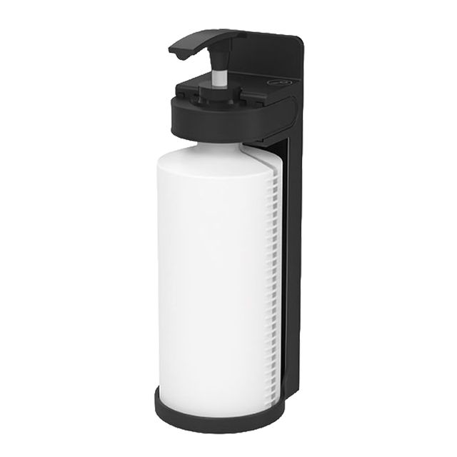 Dispenser cortesia murale Nenya ricaricabile 300ml bianco/nero Medial Internatio