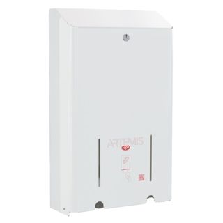Dispenser per assorbenti Artemis 2 colonne metallo verniciato bianco Mar Plast