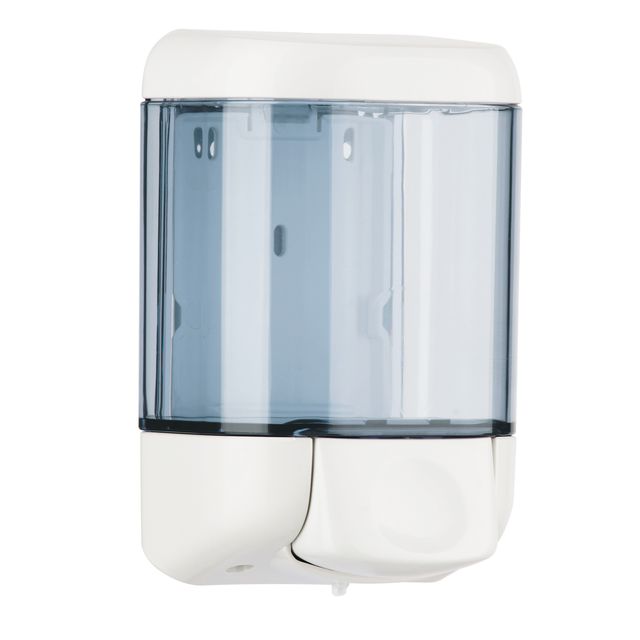 Dispenser sapone Prestige - murale - capacità 1 L - bianco/azzurro trasparente …