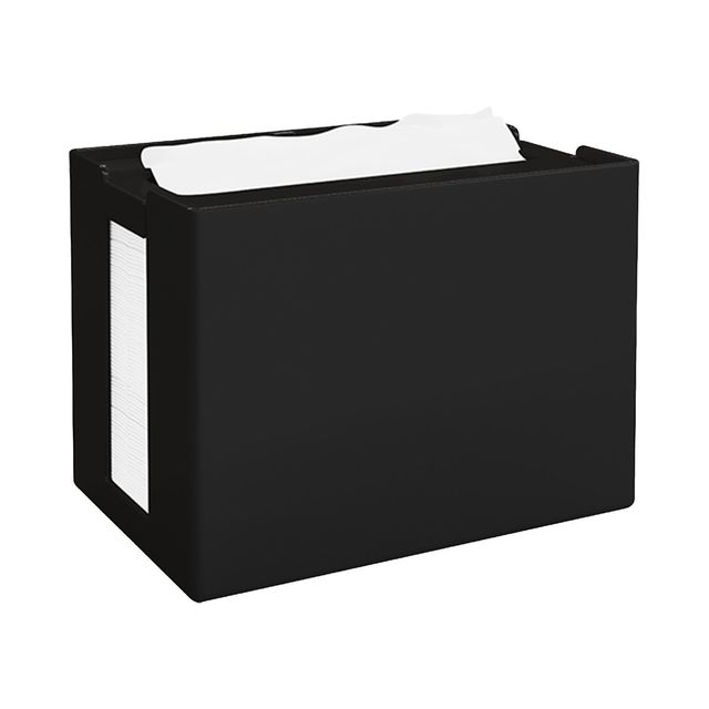 Dispenser antibatterico nero per Tovaglioli interfogliati Papernet