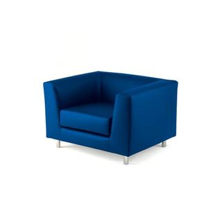 Divano attesa a 1 posto Unisit Quad QD1 schienale fisso - rivestimento tessuto …