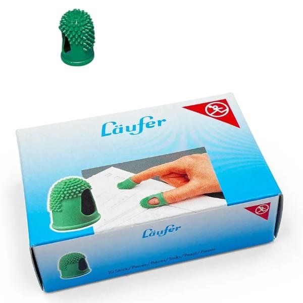 Ditali Läufer - diametro 1,7 cm - caucciù - verde - Lebez - conf. 10 pezzi