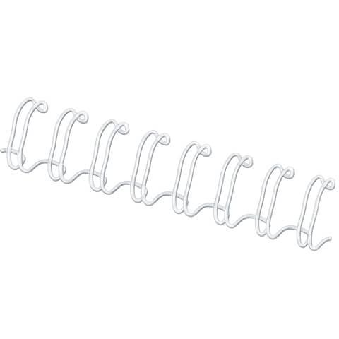 Dorsi metallici FELLOWES 14 mm bianco - - capacità 101-130 fogli conf.100 - 532…