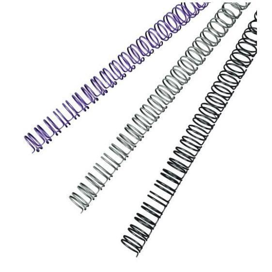 Dorsi spirale IbiWire - metallo - 21 anelli - 6 mm - argento - GBC - scatola 10…