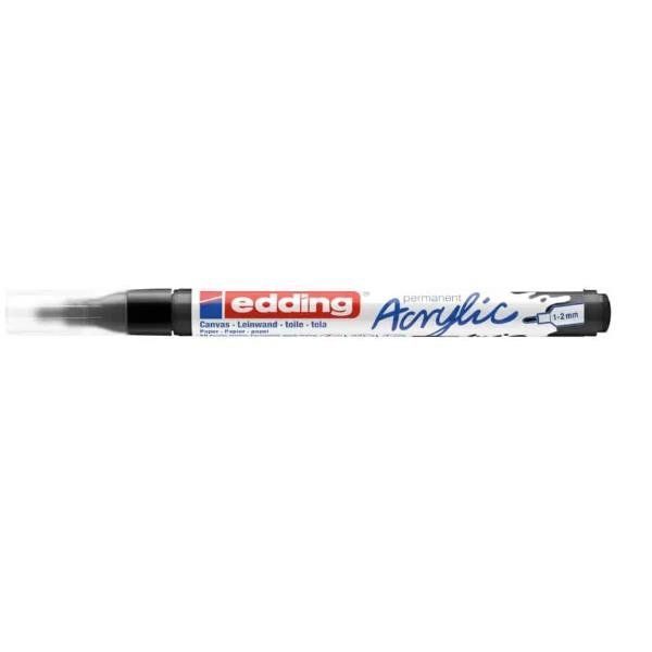 Edding 5300 acrylic marker fine, Nero, Nero, Fine, 1 mm, 2 mm, Inchiostro a bas…
