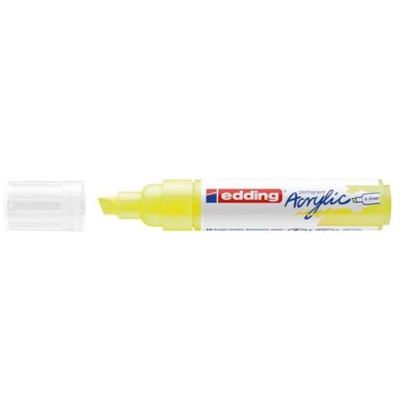 Edding E-5000065, Giallo, Punta smussata, Giallo, 5 mm, 1 cm, Inchiostro a base…