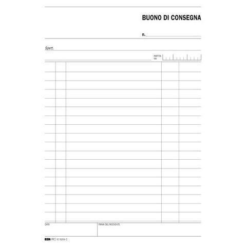 Edipro - Blocco ordine di consegna - 33 fogli - 148 x 220 mm - orizzontale - tr…