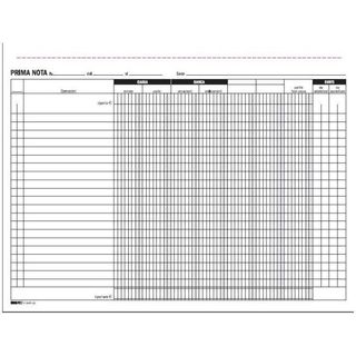Edipro - Modulo prima nota - 50 fogli - 220 x 300 mm - duplicato - senza carbon…