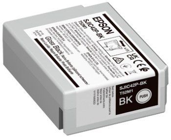 EPSON SJIC42P-BK CARTUCCIA INCHIOSTRO NERO ORIGINALE 50 ML PER ColorWorks CW-C4…