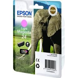 EPSON Tinte Singlepack Light Magenta 24 Claria Photo HD (C13T24264010)