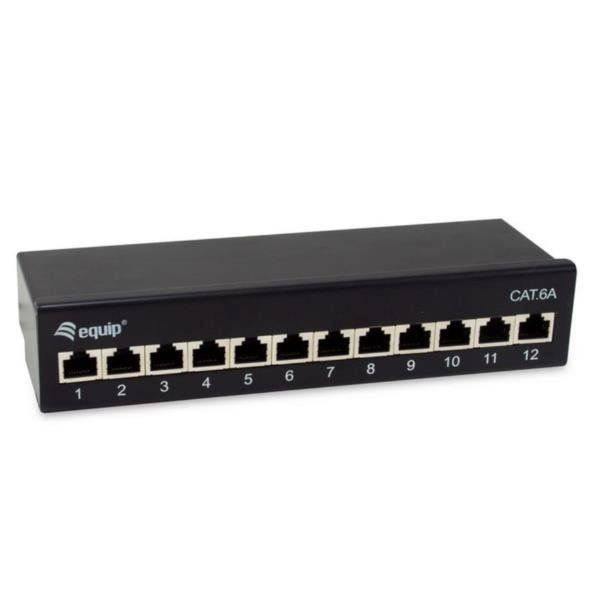 EQUIP 12-PORT CAT.6A DESKTOP SHIELDED PAT