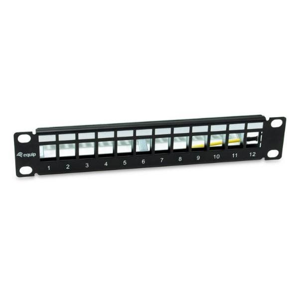 EQUIP 12-PORT KEYSTONE SHIELDED PATCH PAN