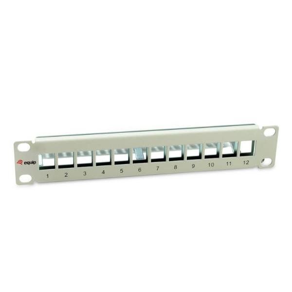 EQUIP 12-PORT KEYSTONE SHIELDED PATCH PAN