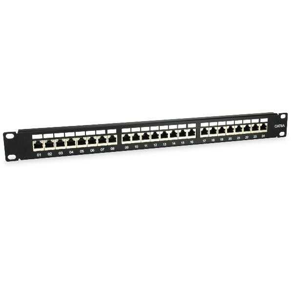 EQUIP 24-PORT CAT.6A SHIELDED PATCH PANEL