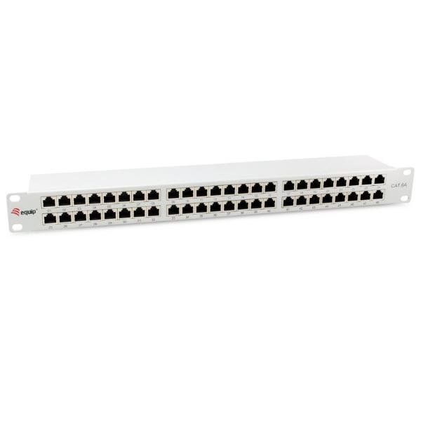 EQUIP 48-PORT CAT.6A SHIELDED PATCH PANEL