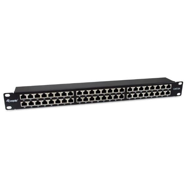EQUIP 48-PORT CAT.6A SHIELDED PATCH PANEL