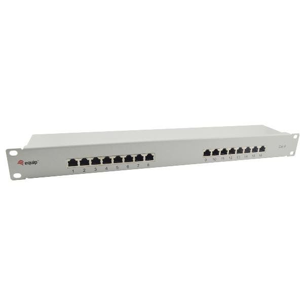 EQUIP CAT.6 PATCH PANEL 16-PORT 19 INCH 1