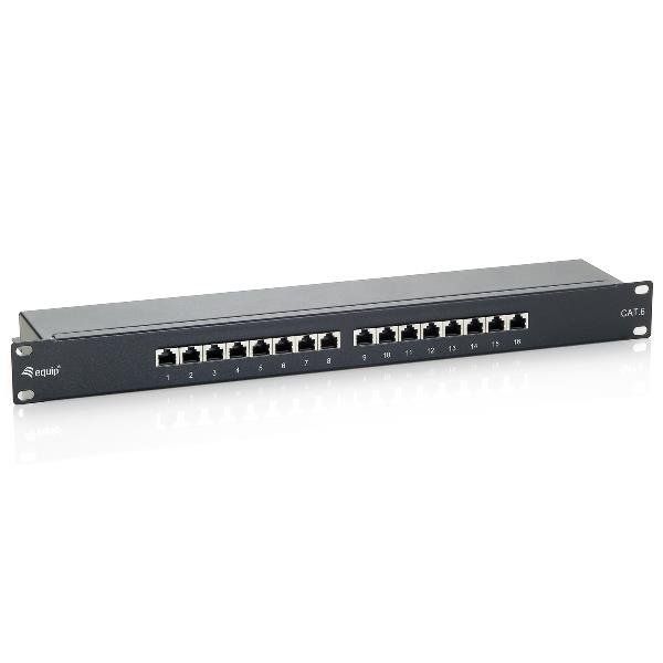 EQUIP CAT.6 PATCH PANEL 16-PORT 19 INCH 1