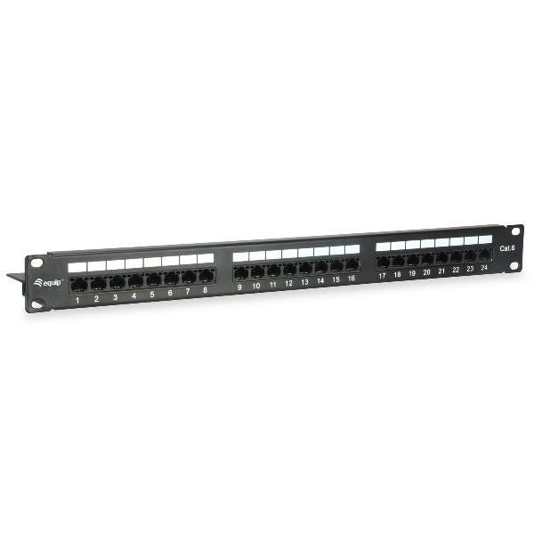 EQUIP CAT.6 PATCH PANEL 24-PORT 19 INCH 1