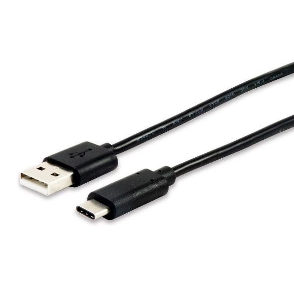 EQUIP CAVO USB 2.0 TYPE USB-A/M TO TYPE USB-C/M 1 MT NERO