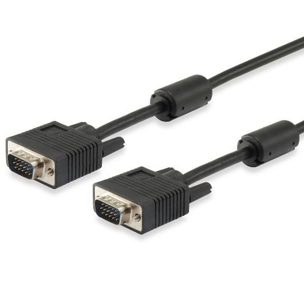 EQUIP CAVO VIDEO VGA (HD15) MASCHIO-MASCHIO DOPPIA SCHERMATURA SUPPORTA UNA RIS…