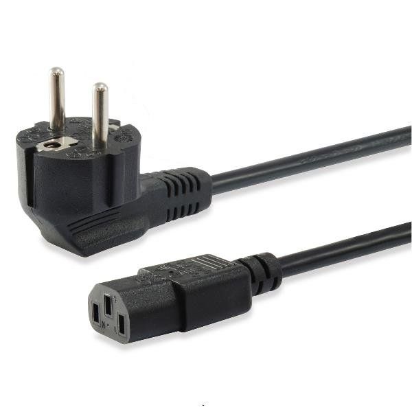 EQUIP POWER CABLE SCHUKO ANGLED / IEC 603