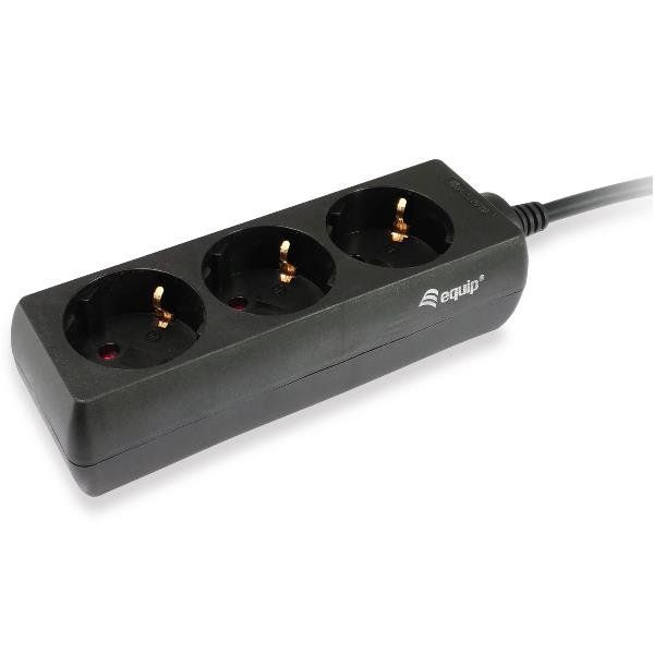 EQUIP POWER STRIP IEC CONNECTOR WITH 3 X