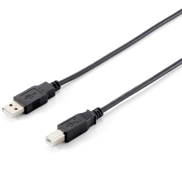 EQUIP USB 2.0 CABLE A->B M/M 5 0M BLACK