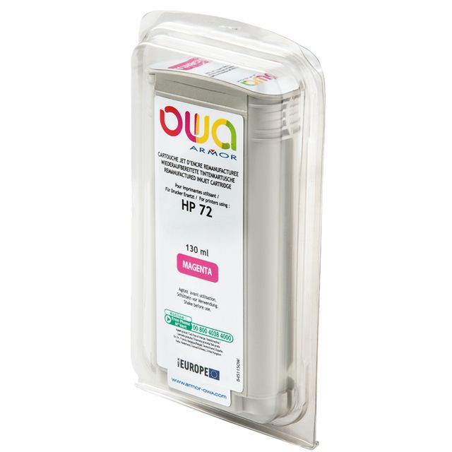 Armor - Cartuccia ink Compatibile per Hp 72 - Magenta - B45115OW -130 ml