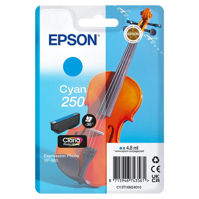 Epson - Cartuccia - Ciano - 205 - Violin Claria- C13T16N24010 - 4,8 ML