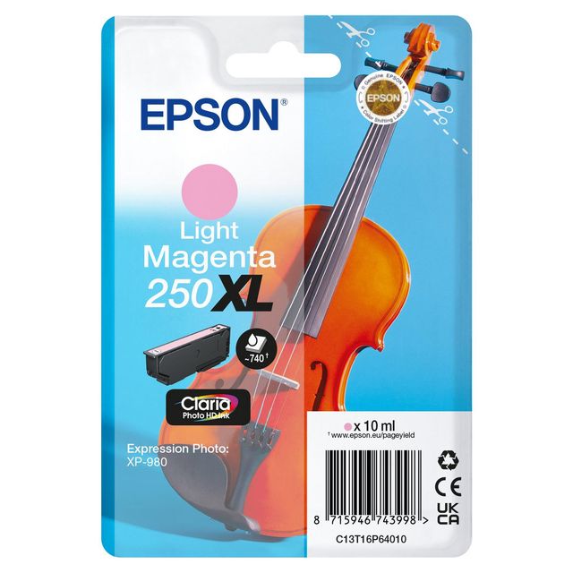 Epson - Cartuccia - Magenta Light - 205XL - Violin Claria- C13T16P64010 - 10 ML